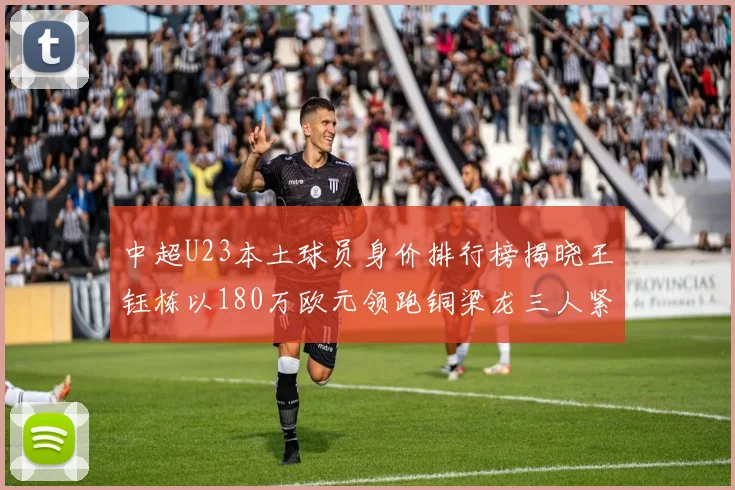 中超U23本土球员身价排行榜揭晓王钰栋以180万欧元领跑铜梁龙三人紧随其后
